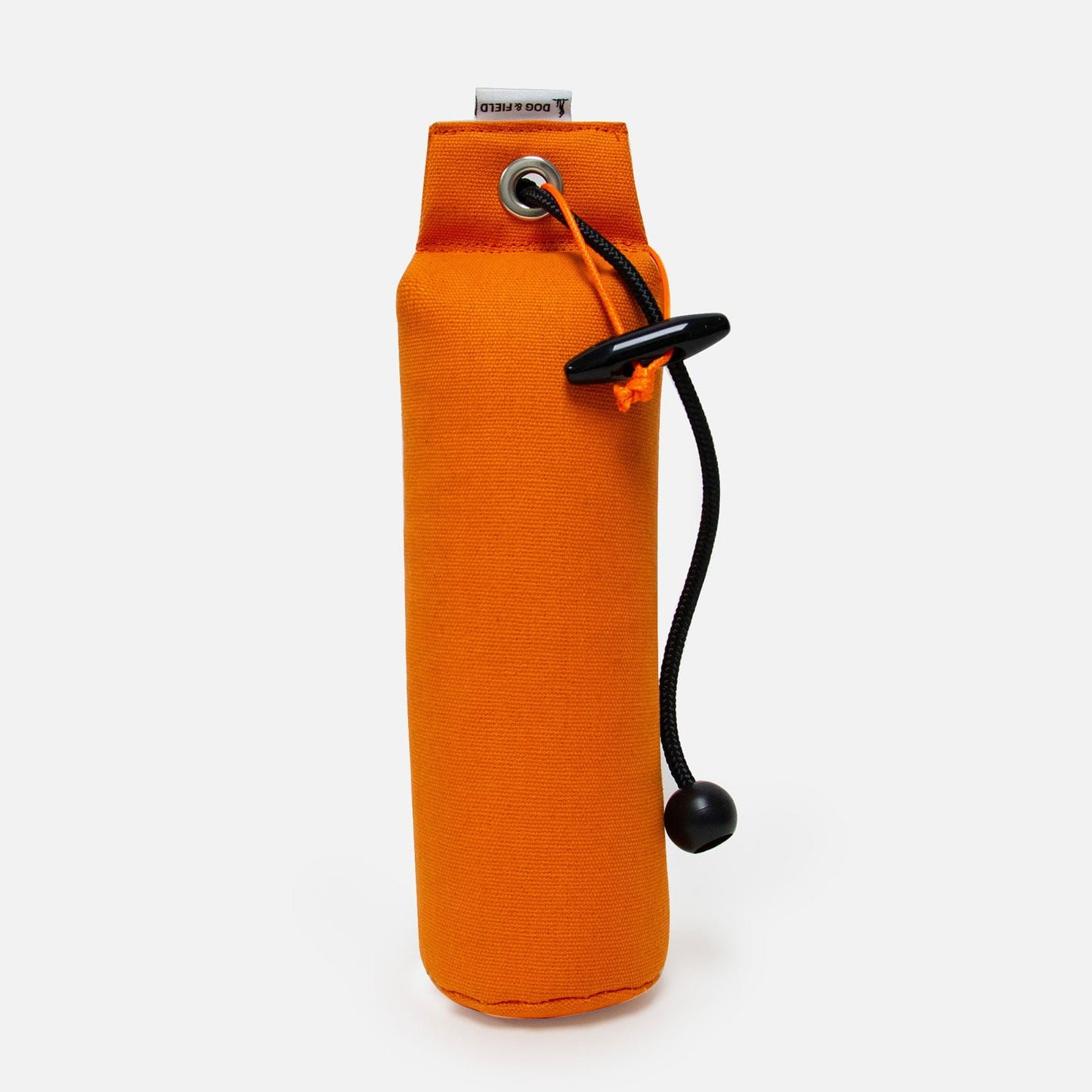 Dog and Field 1lb canvas gundog training dummy in orange and lime green
