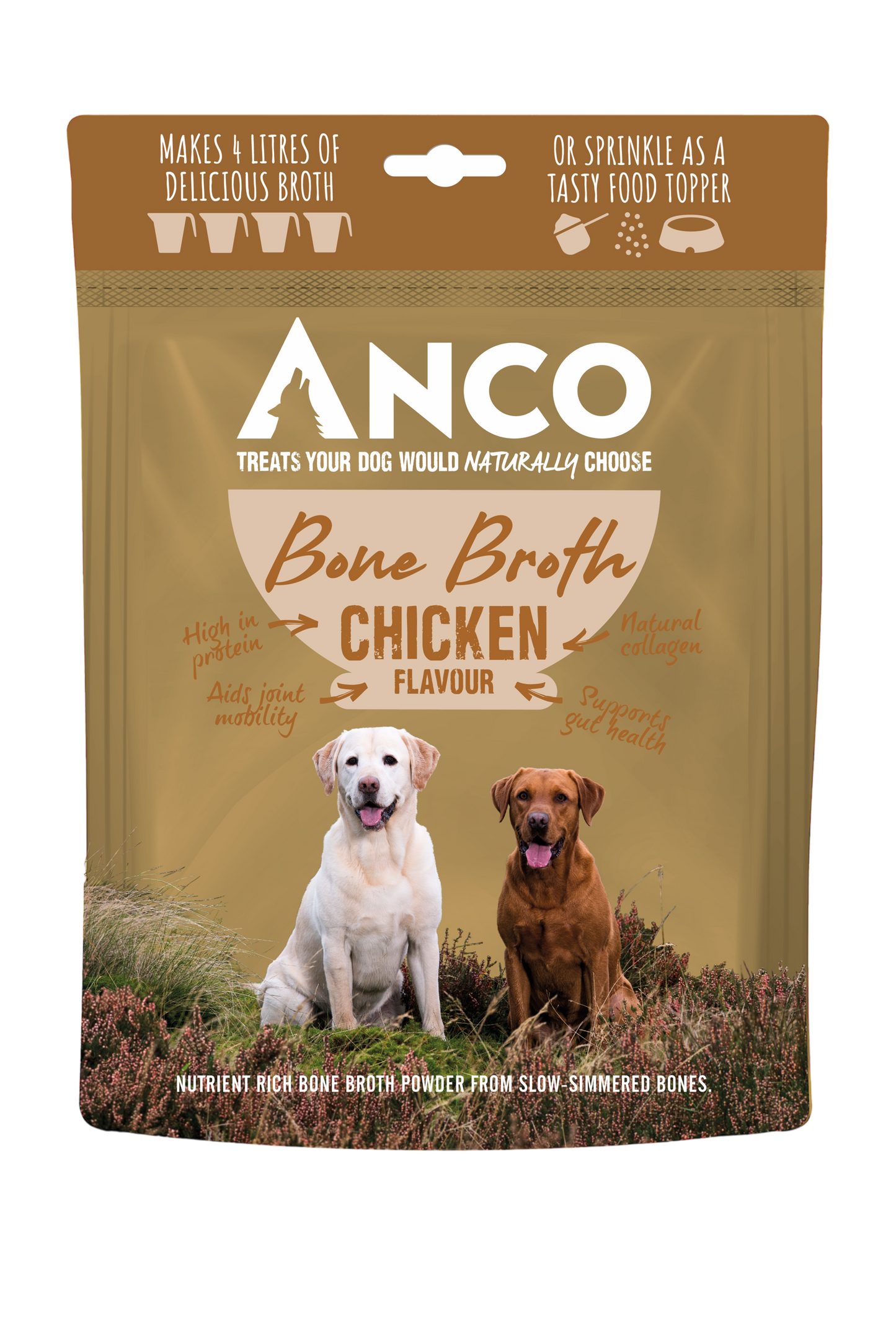 Anco Bone Broth For Dogs - Collagen Rich 100% Natural
