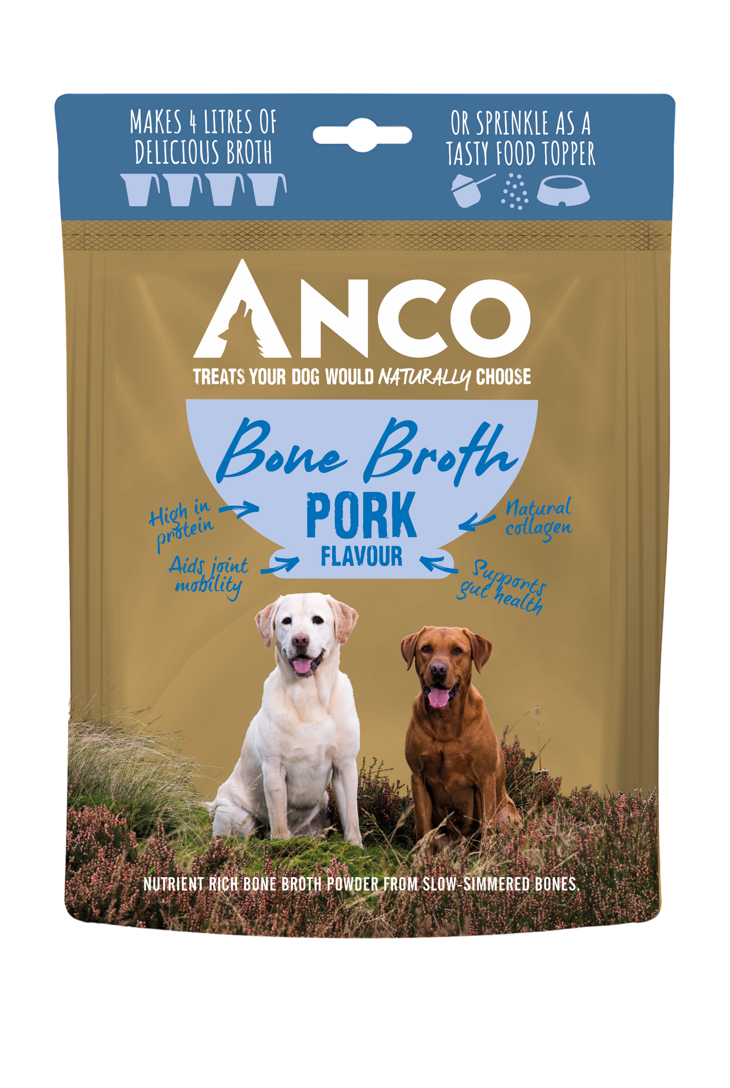 Anco Bone Broth For Dogs - Collagen Rich 100% Natural