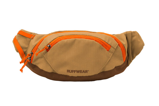 Ruffwear Home Trail Hip Pack Dog Walking Bum Bag With Zip Pouch and mobile phone pocket in Brown Bear at Track and Trail Canine Outfitters