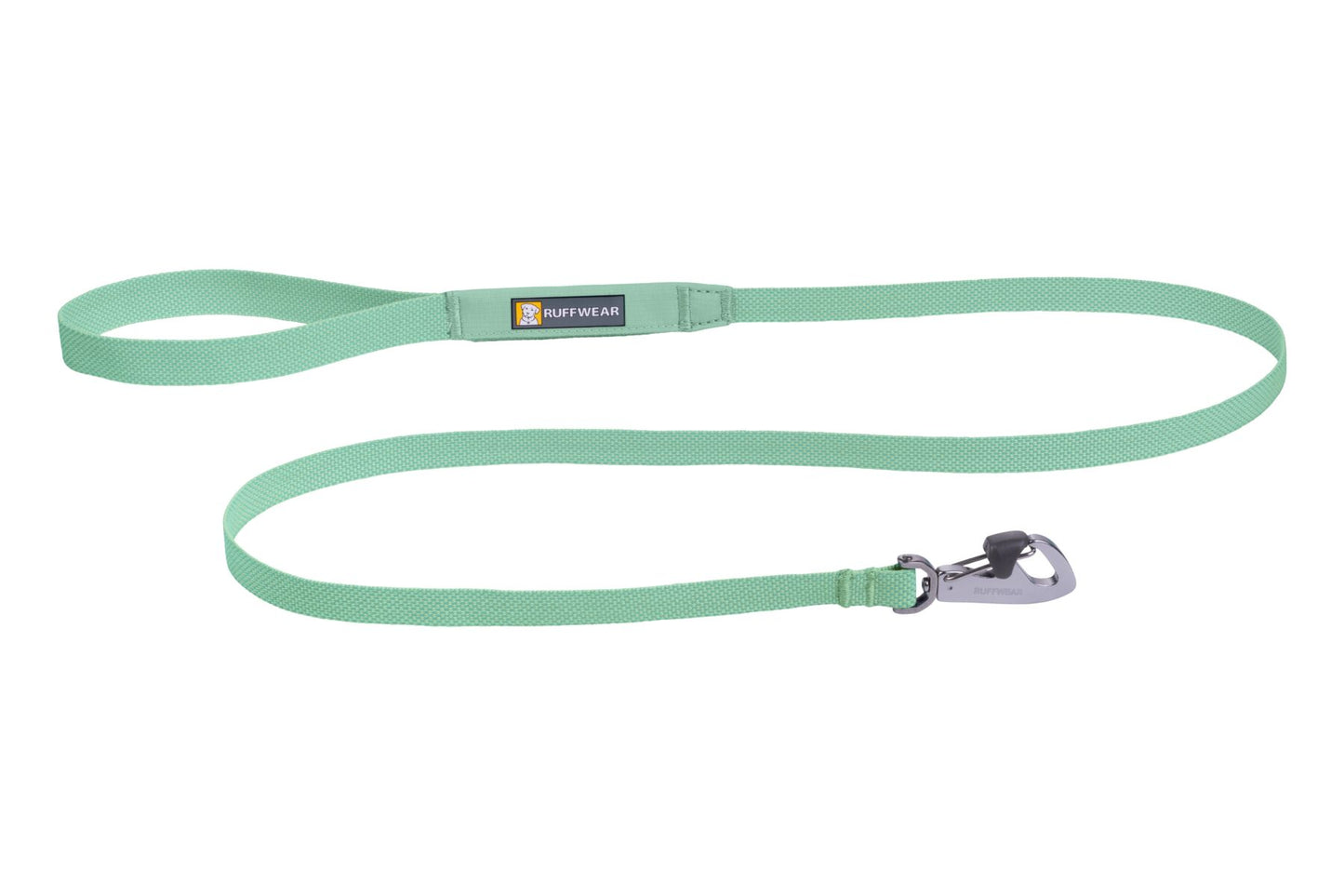 Ruffwear Hi and Light Dog Leash in Sage Green. Lightweight dog lead to match Hi and Light Harness and Collar with lockable clip