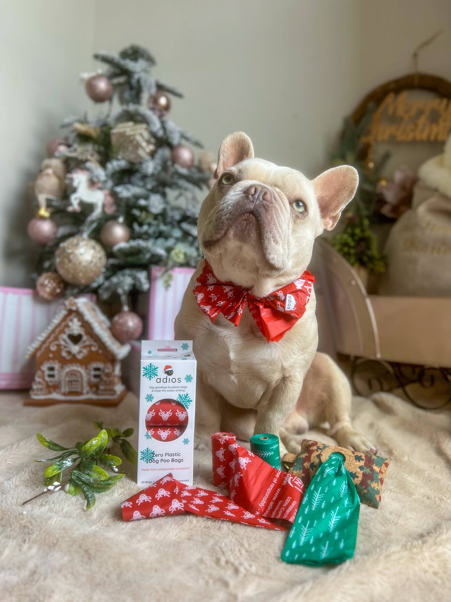 Adios - Christmas Compostable Poo Bags (Limited Stock)