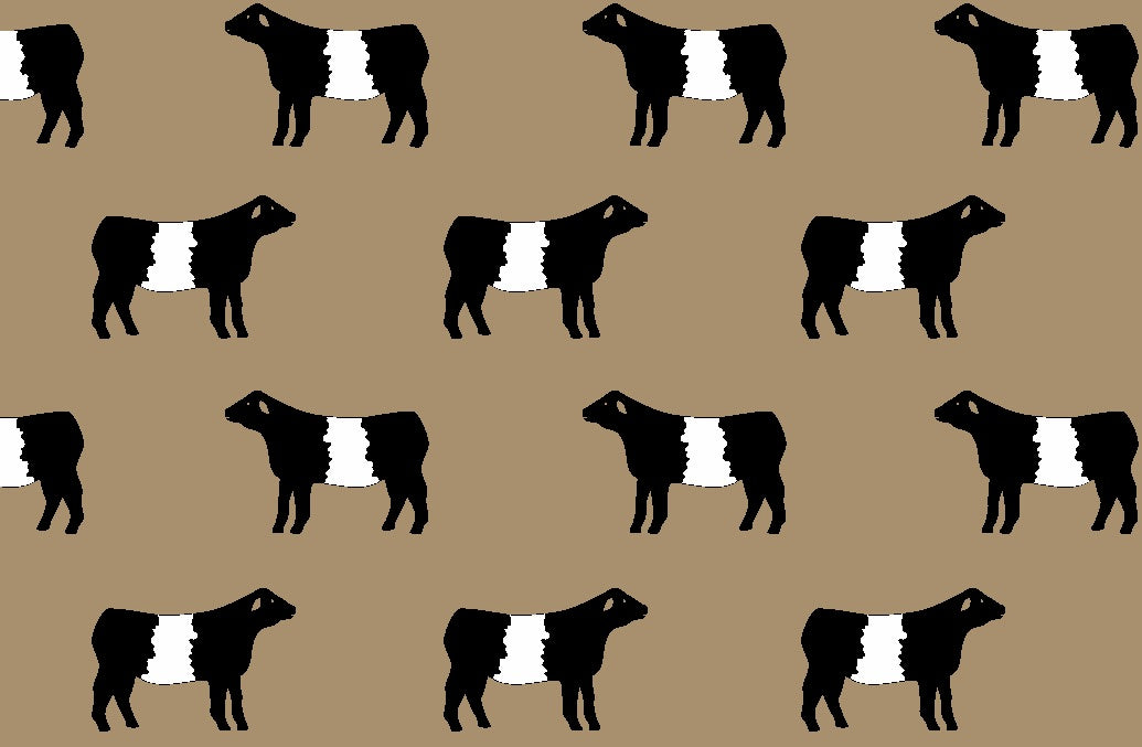 Vet Bedding Beltie Pattern