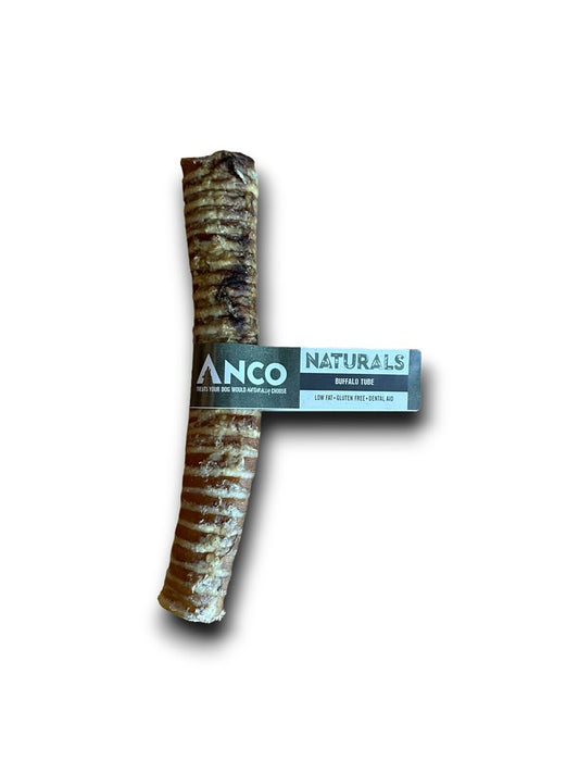 Buffalo tube trachea from Anco Naturals treat for stuffing and enrichment
