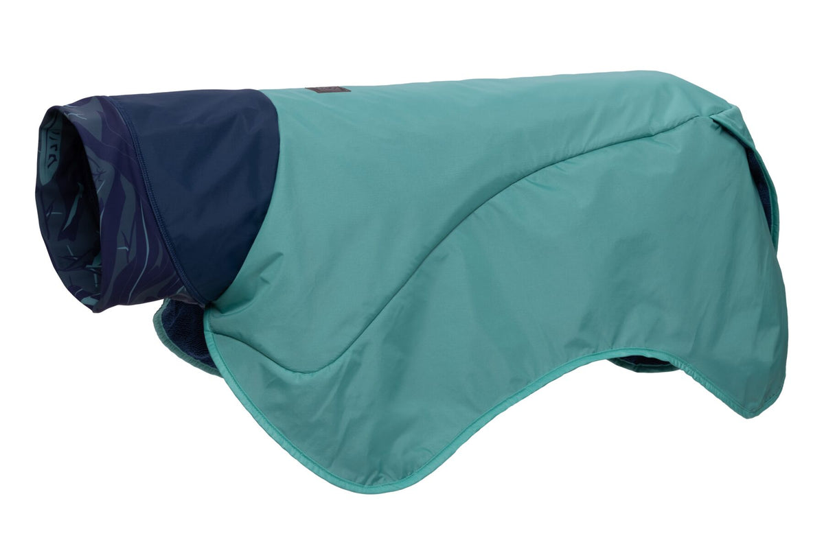 Ruffwear Dirtbag Dog Towel Absorbent wearable towel for dogs with waterproof shell at track and trail canine outfitters