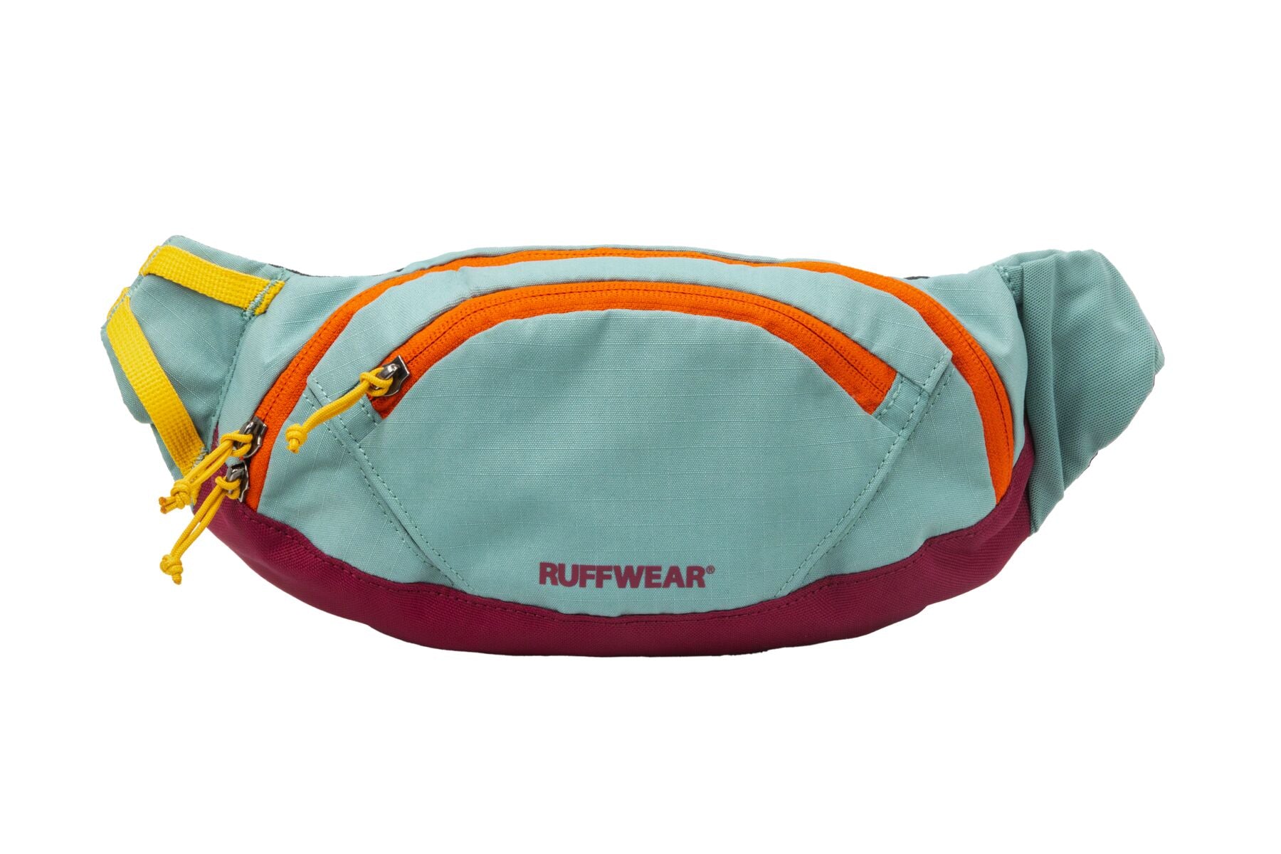 Ruffwear Home Trail Hip Pack in River Rock Green Dog Walking Hands Free Cross Body Bag or Bum Bag at Track and Trail Canine Outfitters