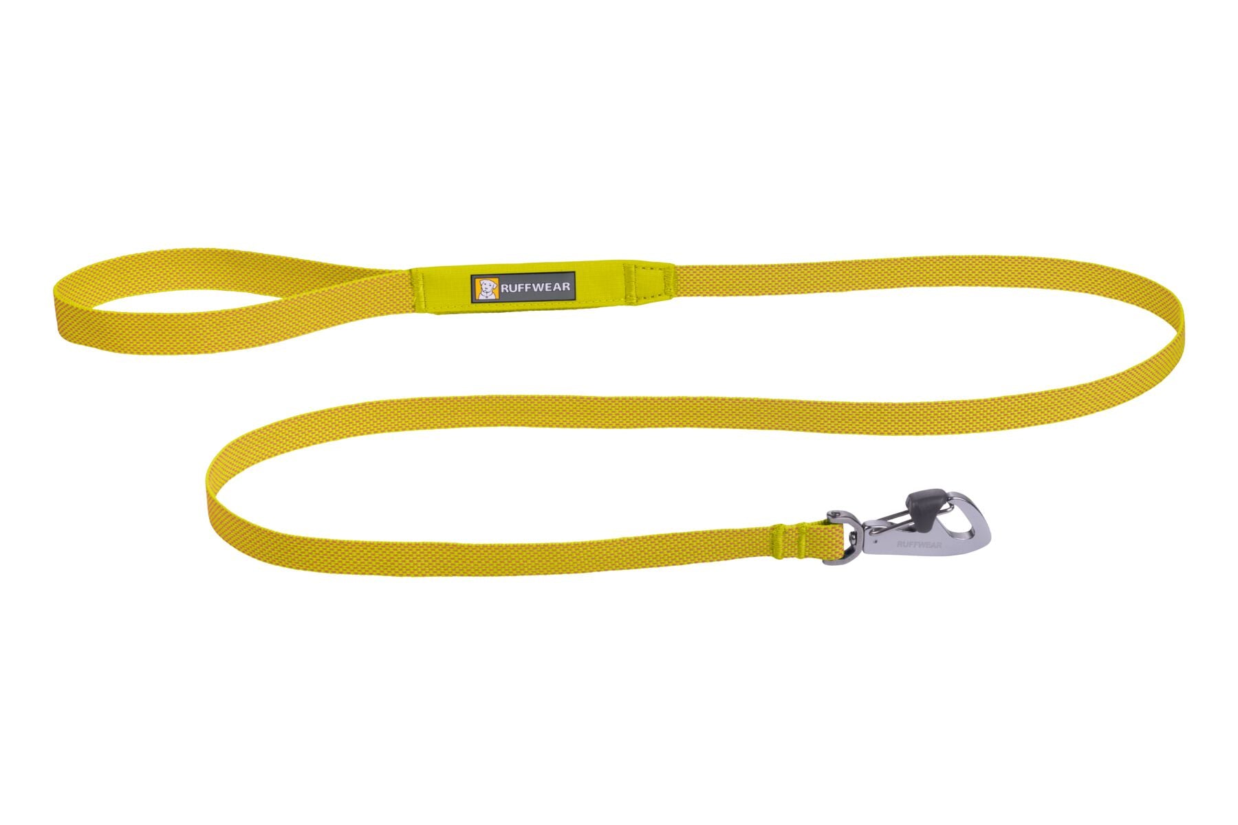 Ruffwear Hi and Light Dog Lead in Lichen Green. Lightweight, everyday dog leash with lockable clip