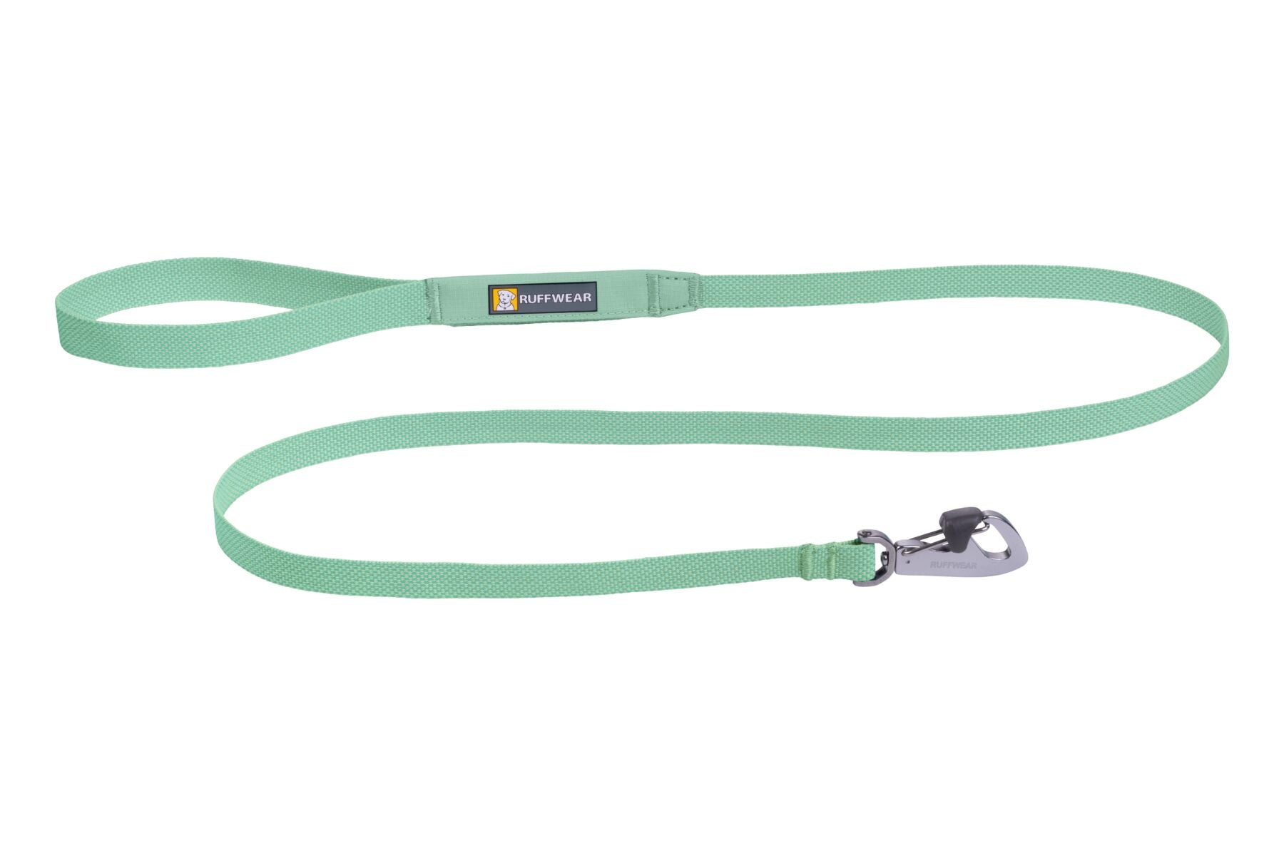 Ruffwear Hi and Light Dog Leash in Sage Green. Lightweight dog lead to match Hi and Light Harness and Collar with lockable clip
