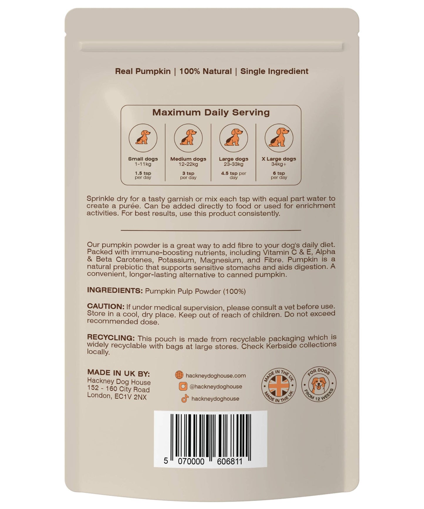 Pumpkin Powder For Dogs