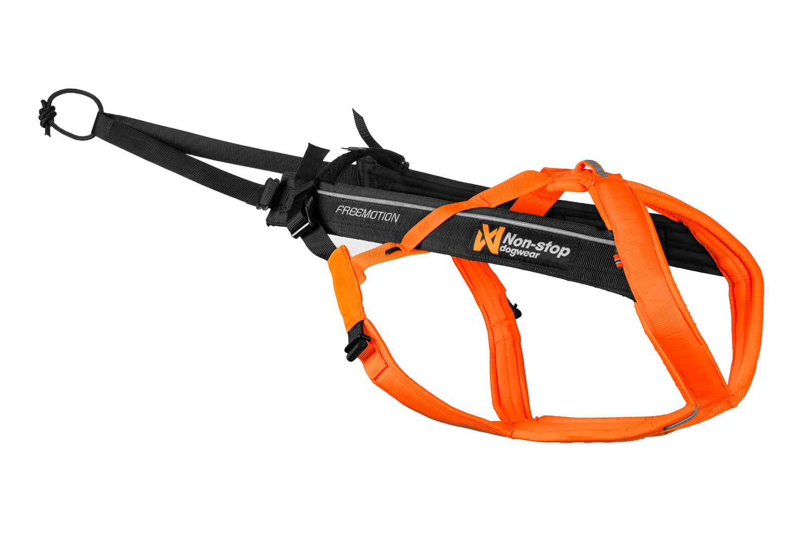 Non-stop Dogwear Freemotion Harness 5.0 in black and orange