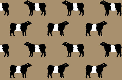 Vet Bedding Beltie Pattern